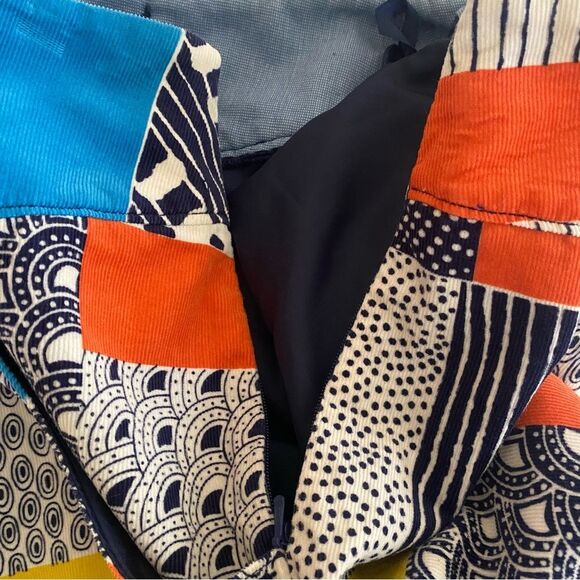 Anthropologie We Love Vera Patchwork Corduroy Skirt Size 0 - Picture 4 of 7